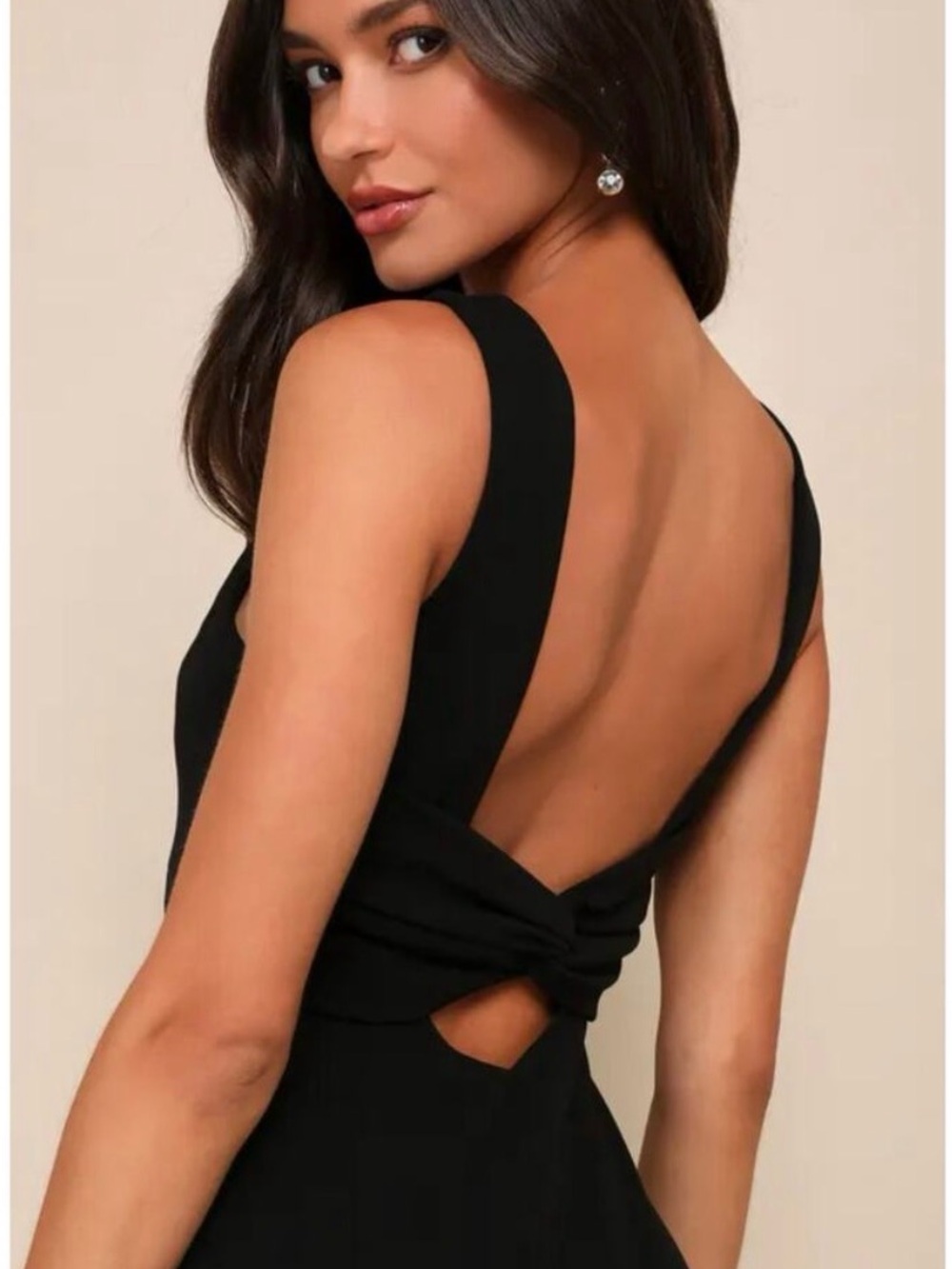 Lulus Love In Your Eyes Black Knotted Mermaid Maxi Dress - Picture 3 of 7
